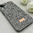 قاب گوشی Galaxy A14 سامسونگ نگین دار سواروسکی SWAROVSKI پلاک فلزی خاکستری کد 150796