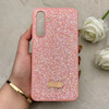 قاب گوشی Galaxy A16 سامسونگ نگین دار سواروسکی SWAROVSKI پلاک فلزی صورتی کد 150801