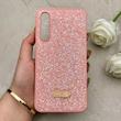 قاب گوشی Galaxy A16 سامسونگ نگین دار سواروسکی SWAROVSKI پلاک فلزی صورتی کد 150801
