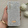 قاب گوشی Galaxy A16 سامسونگ نگین دار سواروسکی SWAROVSKI پلاک فلزی نقره ای کد 150804