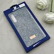 قاب گوشی Galaxy A16 سامسونگ نگین دار سواروسکی SWAROVSKI پلاک فلزی سرمه ای کد 150805