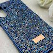 قاب گوشی Galaxy A17 سامسونگ نگین دار سواروسکی SWAROVSKI پلاک فلزی سرمه ای کد 150806