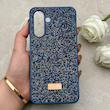 قاب گوشی Galaxy A17 سامسونگ نگین دار سواروسکی SWAROVSKI پلاک فلزی سرمه ای کد 150806