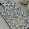 قاب گوشی Galaxy A17 سامسونگ نگین دار سواروسکی SWAROVSKI پلاک فلزی نقره ای کد 150807