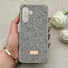 قاب گوشی Galaxy A17 سامسونگ نگین دار سواروسکی SWAROVSKI پلاک فلزی خاکستری کد 150809