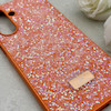 قاب گوشی Galaxy A17 سامسونگ نگین دار سواروسکی SWAROVSKI پلاک فلزی نارنجی کد 150810