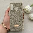 قاب گوشی Galaxy A20S سامسونگ نگین دار سواروسکی SWAROVSKI پلاک فلزی طلایی کد 150812