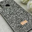 قاب گوشی Galaxy A20S سامسونگ نگین دار سواروسکی SWAROVSKI پلاک فلزی خاکستری کد 150814