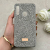 قاب گوشی Galaxy A20S سامسونگ نگین دار سواروسکی SWAROVSKI پلاک فلزی خاکستری کد 150814