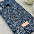 قاب گوشی Galaxy A20S سامسونگ نگین دار سواروسکی SWAROVSKI پلاک فلزی سرمه ای کد 152951