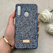 قاب گوشی Galaxy A20S سامسونگ نگین دار سواروسکی SWAROVSKI پلاک فلزی سرمه ای کد 152951
