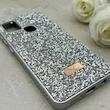 قاب گوشی Galaxy A21S سامسونگ نگین دار سواروسکی SWAROVSKI پلاک فلزی نقره ای کد 152952