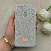 قاب گوشی Galaxy A21S سامسونگ نگین دار سواروسکی SWAROVSKI پلاک فلزی نقره ای کد 152952