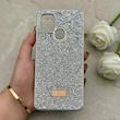 قاب گوشی Galaxy A21S سامسونگ نگین دار سواروسکی SWAROVSKI پلاک فلزی نقره ای کد 152952