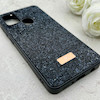 قاب گوشی Galaxy A21S سامسونگ نگین دار سواروسکی SWAROVSKI پلاک فلزی مشکی کد 152953