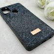قاب گوشی Galaxy A21S سامسونگ نگین دار سواروسکی SWAROVSKI پلاک فلزی مشکی کد 152953