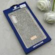 قاب گوشی Galaxy A25 سامسونگ نگین دار سواروسکی SWAROVSKI پلاک فلزی طلایی کد 152955