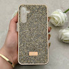 قاب گوشی Galaxy A25 سامسونگ نگین دار سواروسکی SWAROVSKI پلاک فلزی طلایی کد 152955