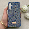 قاب گوشی Galaxy A25 سامسونگ نگین دار سواروسکی SWAROVSKI پلاک فلزی سرمه ای کد 152958