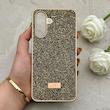قاب گوشی Galaxy A26 سامسونگ نگین دار سواروسکی SWAROVSKI پلاک فلزی طلایی کد 152959