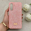 قاب گوشی Galaxy A26 سامسونگ نگین دار سواروسکی SWAROVSKI پلاک فلزی صورتی کد 152960