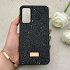 قاب گوشی Galaxy A34 سامسونگ نگین دار سواروسکی SWAROVSKI پلاک فلزی مشکی کد 152962