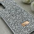 قاب گوشی Galaxy A34 سامسونگ نگین دار سواروسکی SWAROVSKI پلاک فلزی نقره ای کد 152963