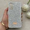 قاب گوشی Galaxy A34 سامسونگ نگین دار سواروسکی SWAROVSKI پلاک فلزی نقره ای کد 152963