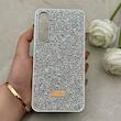 قاب گوشی Galaxy A35 سامسونگ نگین دار سواروسکی SWAROVSKI پلاک فلزی نقره ای کد 152964