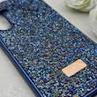قاب گوشی Galaxy A35 سامسونگ نگین دار سواروسکی SWAROVSKI پلاک فلزی سرمه ای کد 152965