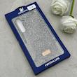 قاب گوشی Galaxy A35 سامسونگ نگین دار سواروسکی SWAROVSKI پلاک فلزی خاکستری کد 152967