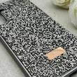 قاب گوشی Galaxy A35 سامسونگ نگین دار سواروسکی SWAROVSKI پلاک فلزی خاکستری کد 152967