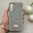 قاب گوشی Galaxy A35 سامسونگ نگین دار سواروسکی SWAROVSKI پلاک فلزی خاکستری کد 152967