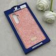قاب گوشی Galaxy A35 سامسونگ نگین دار سواروسکی SWAROVSKI پلاک فلزی نارنجی کد 152968