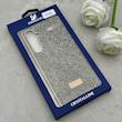 قاب گوشی Galaxy A35 سامسونگ نگین دار سواروسکی SWAROVSKI پلاک فلزی طلایی کد 152969