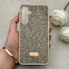 قاب گوشی Galaxy A35 سامسونگ نگین دار سواروسکی SWAROVSKI پلاک فلزی طلایی کد 152969