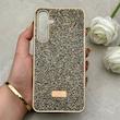 قاب گوشی Galaxy A35 سامسونگ نگین دار سواروسکی SWAROVSKI پلاک فلزی طلایی کد 152969