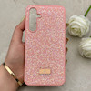 قاب گوشی Galaxy A35 سامسونگ نگین دار سواروسکی SWAROVSKI پلاک فلزی صورتی کد 152970