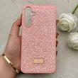 قاب گوشی Galaxy A35 سامسونگ نگین دار سواروسکی SWAROVSKI پلاک فلزی صورتی کد 152970