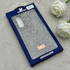 قاب گوشی Galaxy A36 سامسونگ نگین دار سواروسکی SWAROVSKI پلاک فلزی خاکستری کد 152971