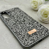 قاب گوشی Galaxy A36 سامسونگ نگین دار سواروسکی SWAROVSKI پلاک فلزی خاکستری کد 152971