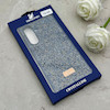 قاب گوشی Galaxy A36 سامسونگ نگین دار سواروسکی SWAROVSKI پلاک فلزی سرمه ای کد 152972