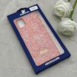 قاب گوشی Galaxy A51 سامسونگ نگین دار سواروسکی SWAROVSKI پلاک فلزی نارنجی کد 152976