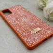 قاب گوشی Galaxy A51 سامسونگ نگین دار سواروسکی SWAROVSKI پلاک فلزی نارنجی کد 152976