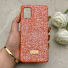 قاب گوشی Galaxy A51 سامسونگ نگین دار سواروسکی SWAROVSKI پلاک فلزی نارنجی کد 152976
