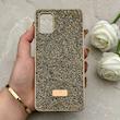 قاب گوشی Galaxy A51 سامسونگ نگین دار سواروسکی SWAROVSKI پلاک فلزی طلایی کد 152977