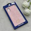 قاب گوشی Galaxy A51 سامسونگ نگین دار سواروسکی SWAROVSKI پلاک فلزی صورتی کد 152978