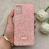 قاب گوشی Galaxy A51 سامسونگ نگین دار سواروسکی SWAROVSKI پلاک فلزی صورتی کد 152978