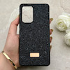 قاب گوشی Galaxy A53 سامسونگ نگین دار سواروسکی SWAROVSKI پلاک فلزی مشکی کد 152980