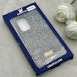 قاب گوشی Galaxy A53 سامسونگ نگین دار سواروسکی SWAROVSKI پلاک فلزی خاکستری کد 152981